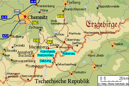 Anreise nach Kühnhaide