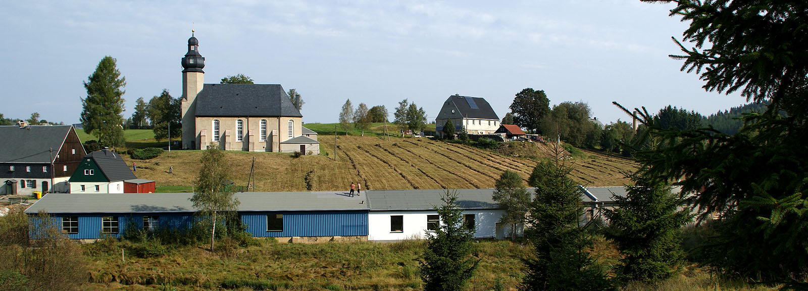 Blick auf die Firmengebäude der Firma Krauß Blick auf die Firmengebäude der Firma Krauß